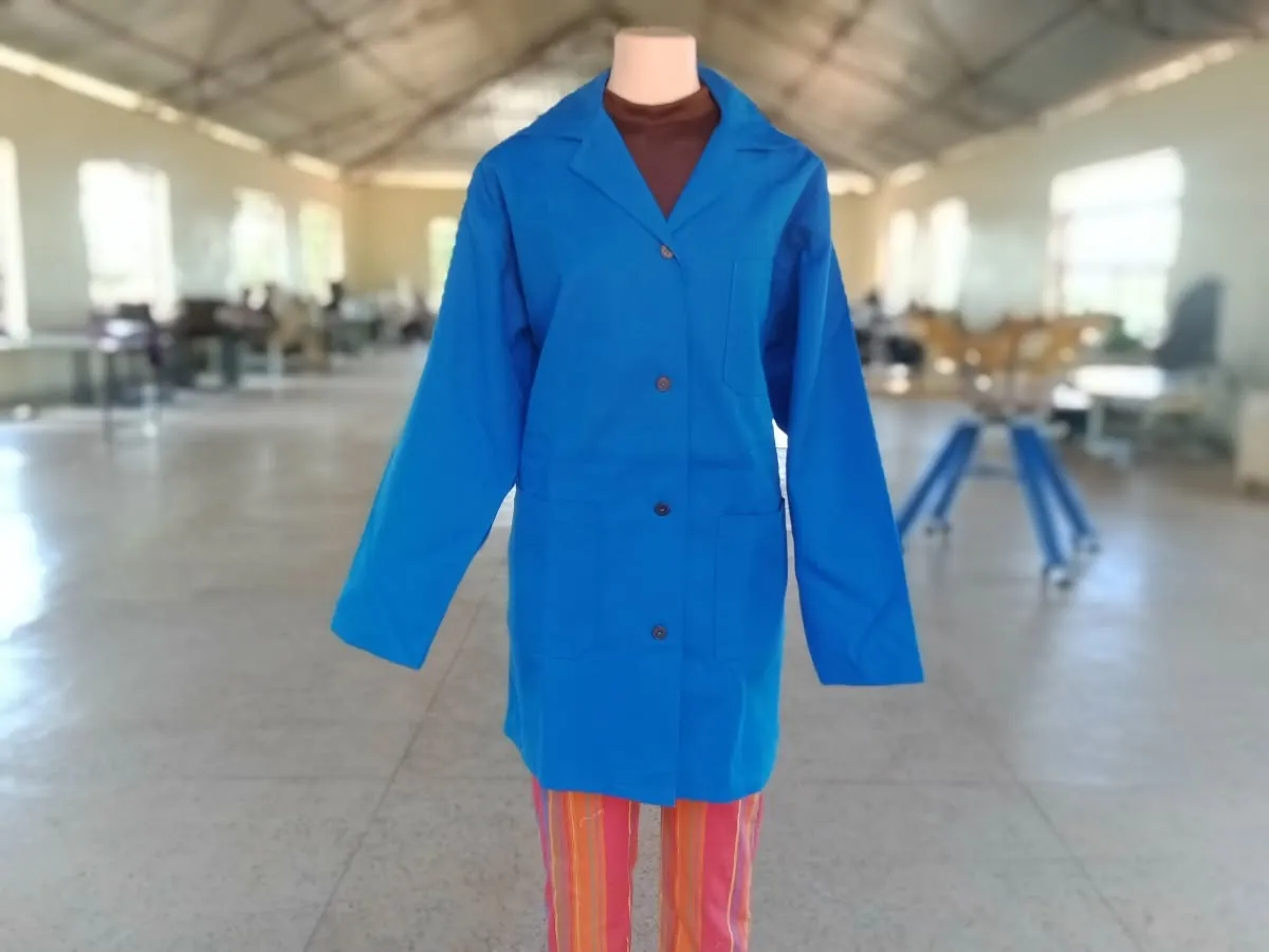 Blue garment prototype
